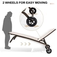 thumbnail image 5 of Crestlive Products Set of 2 Adjustable Aluminum Chaise Lounge Chairs & Wheels, Beige, 5 of 8
