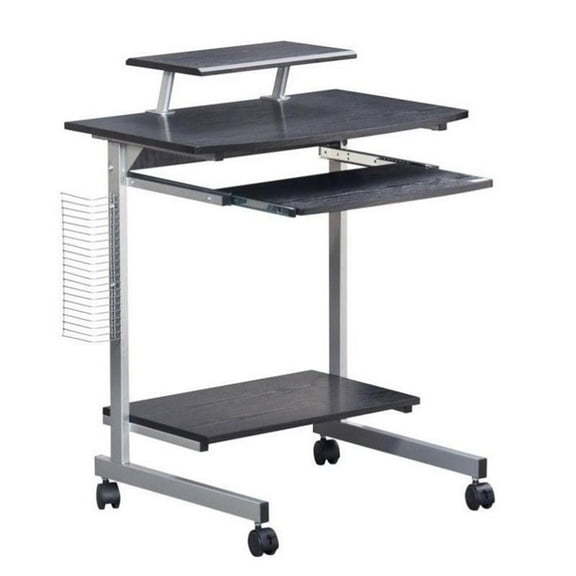 Scranton & Co Wood Top Computer Work Station in Graphite