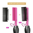 thumbnail image 4 of Didasea Hot Comb Hair Straightener Heat Pressing Combs Ceramic Electric Hair Straightening Comb , Curling Iron for Natural Black Hair Holiday Gift Pink - 3 In1, 4 of 7