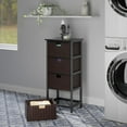thumbnail image 2 of Winsome Omaha Storage rack with baskets in Black/chocolate finish, 2 of 8
