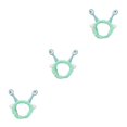 thumbnail image 2 of Sonducket Diadema de felpa resistente y duradera para orejas de ojos de caracol Diadema ligera y adorable para lavarse la cara verde claro Type1 NO1, 2 of 6