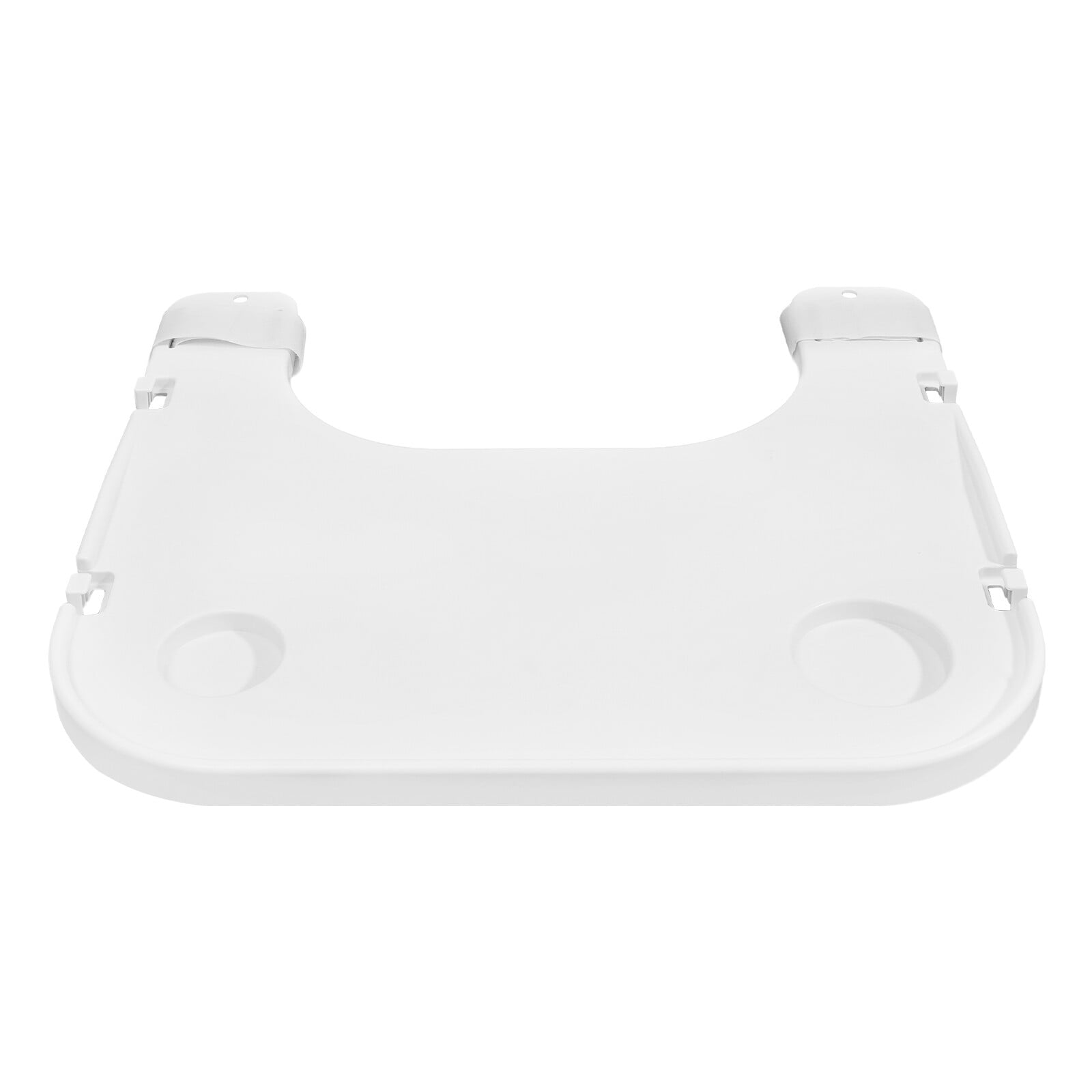 TFCFL White/Gray Wheelchair Table Board Wheelchair Lap Tray with Cup Holder & 4 Hooks 22.83x20.87inch