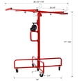 thumbnail image 2 of Drywall Lift Panel 16' Lift Drywall Panel Hoist Jack Lifter Jack Rolling Caster Wheel Sheetrock Drywall Lift Construction Tools,150-lb. Capacity, 4ft. x 16ft. Max. Sheet Size, 2 of 10