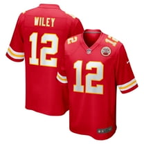 Men's Nike Jared Wiley  Red Kansas City Chiefs  Game Jersey