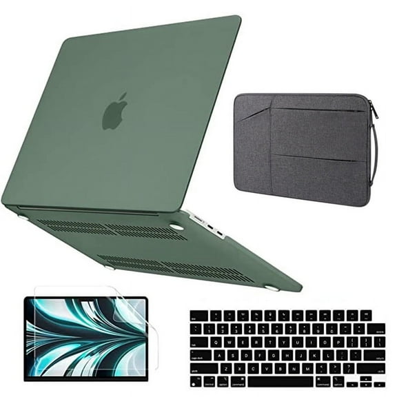 2023 Case for MacBook Pro 14 M2 Chip protective for MacBook M1 Chip Air 13 13.6 2022 Pro 13.3 14 16 Inch Laptop Sleeve Bag Cover (Matte Dark Green,A2159 A1706 A1989)