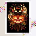 thumbnail image 1 of Pintura de diamantes 5D de dibujos animados para Halloween, mosaico de diamantes completo, bordado, Kits de punto de cruz, decoración de vacaciones en el hogar, arte artesanal, 1 of 4