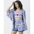 thumbnail image 2 of Moomaya Women's Printed 3 Piece Cord Set, Vacation Co-Ords For Summer, Resort Beach Wear, 2 of 9