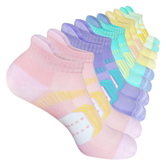 RFINGUQIP Socks For Women Compression Socks Basketball Color Short 5PC Causal