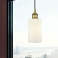 thumbnail image 5 of 616-1P-AB-G802 Innovations Lighting Clymer - 1 Light Cord Hung Mini Pendant In Modern Style-9.63 Inches Tall and 3.88 Inches Wide-Antique Brass, 5 of 7