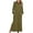 Army Green, variant on Women's Casual Maxi Long Nightgown With Pocket