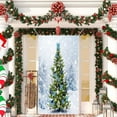 thumbnail image 4 of YANHAIGONG Christmas Door Covers for Front Door,Christmas Door Covers Decorative,Merry Christmas Decorations Door Cover,35 X 79" Christmas Door Cover,Santa Claus Pattern,Christmas Day Door Decoration, 4 of 7