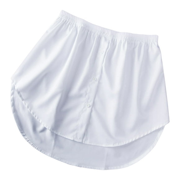 LABELEPH Women's White Cotton Skirt Casual Fashion Daily Wear Comfortable Street Style Skirt