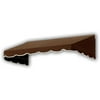 Awntech 4.38 Ft San Francisco Closed-Sided Fixed Awning Canopy (52.5in x 16in x 30in), Brown