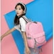 thumbnail image 5 of Bolso de escuela ocasional del estudiante de la mochila recargable USB impresa rosa negra, 5 of 5