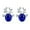 Blue, variant on Hearth & Gear Flower Earrings Large Flower Stud Earrings Floral Earrings For Women Double Hoop Earrings For Piercing Statement Earrings for Women Elegant Earrings Earrings for Women Dangle Pearl