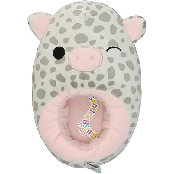 Squishmallows Rosie the Pig Slippers Plush Lightweight Warm Comfort Soft Aline Slipper House Shoes for Kids  - Size 11/12 Little Kid
