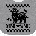 thumbnail image 4 of Inktastic Mimi Loves Me Highland Cow Boys or Girls Baby Bib, 4 of 4