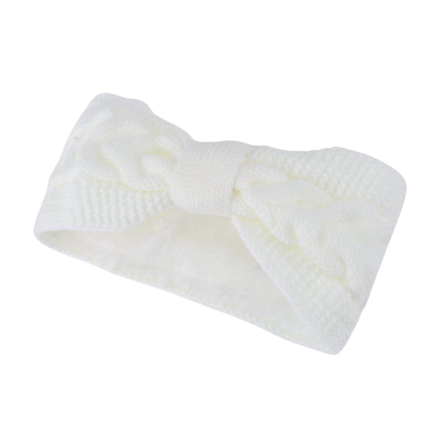 Unique Bargains 1 Pce Bandeau Confortable Tricoté Blanc