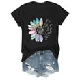 thumbnail image 4 of Tittly Womens T Shirts Tops for Women Trendy Casual Short Sleeve Tops for Women Womens Workout T Shirts Athletic Plus Size Tops Summer Clothes 2025 Short Sleeve Spring Tee Black, 4 of 9