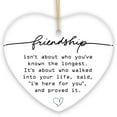 thumbnail image 6 of Friends are Here For You Quote Ornament, Sentimental Friendship Christmas Gift, 6 of 6