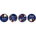 thumbnail image 2 of Darling Souvenir Custom Bridal Shower Personalized Stickers 190-Pack Chocolate Labels-Navy Blue, 2 of 2