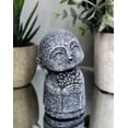 thumbnail image 7 of Feng Shui Zen Blissful Japanese Jizo Monk Holding Flowers Mini Figurine 3"Tall, 7 of 7