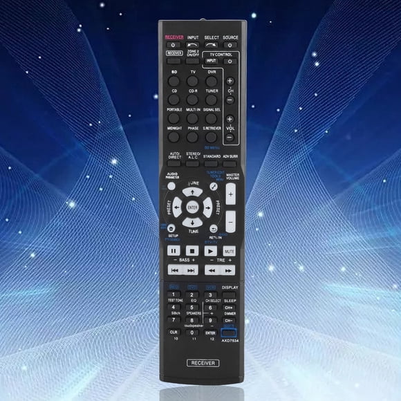 M Buder Control Remoto Inteligente de Reemplazo para Amplificador y Receptor AV Pioneer VSX-519V-K VSX-519V-S, Material ABS Duradero, Color Negro, Sin Baterías (21.0 cm / 8.26 in)