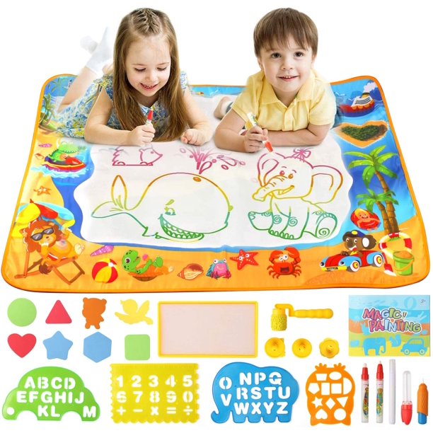 Aquadoodle Drawing Water Pen Painting Magic Doodle Mat Board Toy Gift For Kids Walmart Com Walmart Com