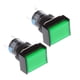 thumbnail image 1 of 2 pieces DC 12V Push Button Momentary Self Square Switch with 5 Pin 16mm Green, 1 of 6