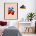 thumbnail image 3 of Stupell Industries Eclectic Strawberry Pair with Blue Bow Brown Floating Frame Canvas Art, 25 x 31, by Imagine It Images, 3 of 8