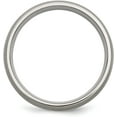 thumbnail image 3 of Chisel Titanium Brushed with Sterling Silver Inlay 6.2mm Band - Ring Size 13.0, 3 of 8