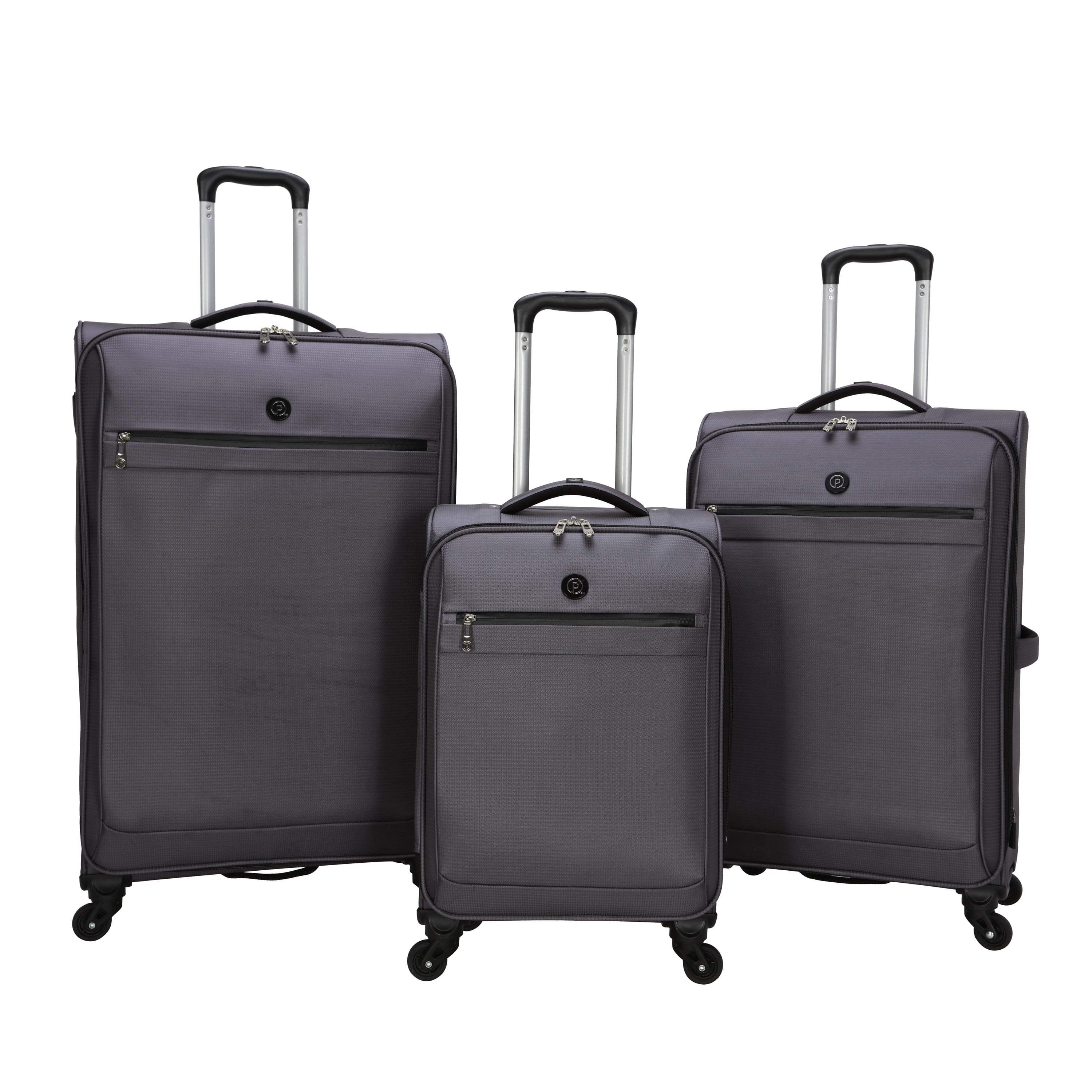Protege 30 inch Lightweight Softside Travel Upright Checked Luggage, Grey, Adult