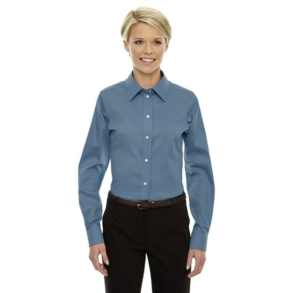 Devon & Jones Ladies' Crown Collectionâ„¢ Solid Stretch Twill - SLATE BLUE - 3XL DG530W