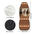 thumbnail image 5 of Kuiaobaty American Tribal Horse Brown Car Seat Cover Set of 2 PCS Universal Soft Car Seat Protection Auto Interior Accessories Decoration for Men Women, 5 of 7