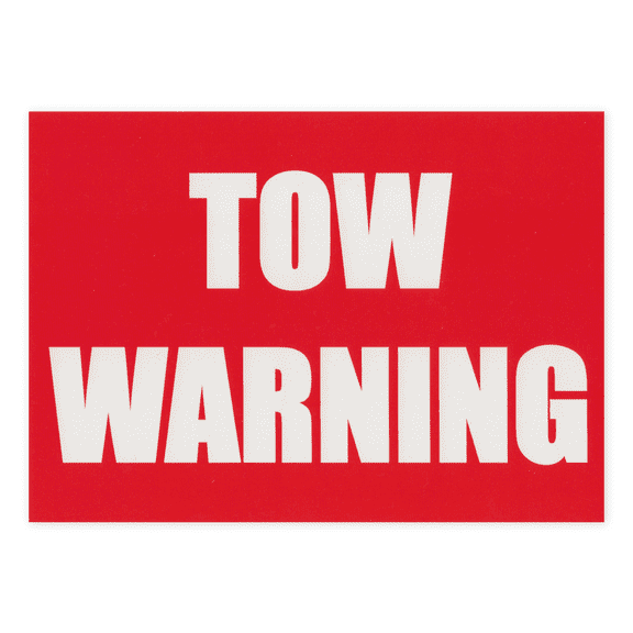 (100-Pack) Tow Warning Notice Cards - Landlords, Property Managers, Business Owners, Building Managers, Apartment Complexes