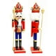 thumbnail image 2 of Cascanueces de soldado tradicional con uniforme rojo, Navidad festiva, perfecto Lanza, 2 of 8