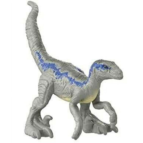 Mattel Jurassic World Chaotic Cargo Pack Velociraptor Figure, Blue