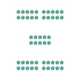 thumbnail image 2 of Moyic 10 piezas de parches de flores para planchar, prácticos parches bordados autoadhesivos, suministros de emergencia para DIY, Jeans, verde Verde 5piezas Moyic CBP233664, 2 of 5