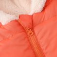 thumbnail image 5 of Generic Jackets for Teen Girls Boys Middle Children Solid Color Ears Cute Pocket Short Cotton Padded Coat for Fashion Casual Cozy Travel Jacket(4-5 Years,Orange), 5 of 8