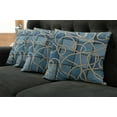 thumbnail image 5 of Ambesonne Blue Throw Pillow Cover 4 Pack, Denim Patchwork, 18", Blue, 5 of 5