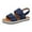 Blue, variant on Clearance VerPetridure Fish Mouth Sandals Women's Sandals Summer Casual Flat Sandals Beach Sandals