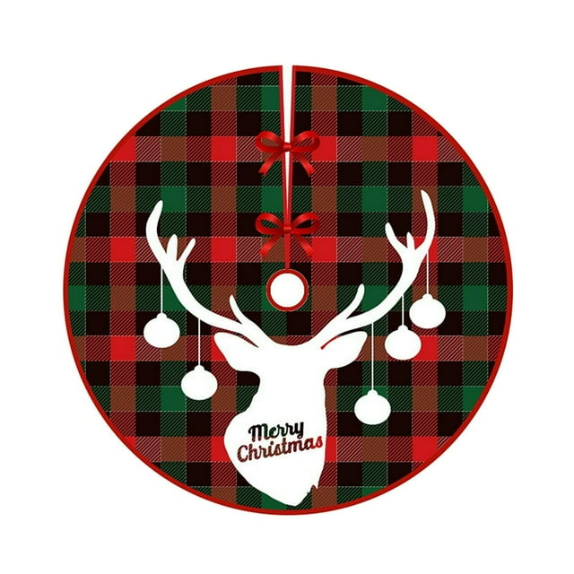 Christmas Tree Skirt Decoration For Home Tree Decorations Skirt Ornament Festive Holiday Party Decorations Indoor Outdoor
