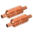 thumbnail image 1 of Líquido Línea Cobre Filtro, 9,75mm ID Suciedad Filtros para Aire Acondicionado Calor Bomba Agua Calentador Refrigerador HVAC Refrigeración Sistema, Paquete de 2, 1 of 5