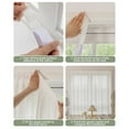 thumbnail image 4 of Specollect Clearance 5Pcs Blinds White Sheer Curtains Privacy Translucent Window Treatment for Balcony Living Room Patio Sliding Door Bedroom, White 25x25x4cm, 4 of 6
