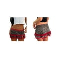 thumbnail image 3 of Jupe Mini en Dentelle Y2K pour Femmes Taille Basse Léopard Demi-Jupon Jupe à Volants Contrastants Fluide Jupe Courte Jupon Rouge P, 3 of 7