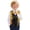 Black Cat Floral Pattern, variant on Adjustable Back Strap Formal Suit Vest for Party Family Gathering Polyester Fabric Breathable Boys Formal Suit Vest, Deer Forest Theme