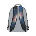 thumbnail image 3 of Cosmic Waterproof Bookbag - Ergonomic Backpack with Mesh Straps, Nebula & Rocket Print for High School & College Students, 3 of 6
