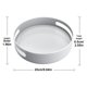 thumbnail image 2 of Estante giratorio para tocadiscos, almacenamiento de cosméticos, organizador antideslizante, bandeja para utensilios de cocina para dormitorio, suministros para el hogar, blanco pequeño Inevent HA011511-08B, 2 of 7