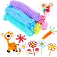 thumbnail image 4 of Wmool 100pcs Colorful DIY Craft Chenille Stems Twistable Sti Pipe Lot H4, 4 of 8