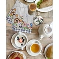thumbnail image 4 of Spring Botanical Kitchen Dish Towels for Drying Dishes Set of 2, Vintage Black Plaid Brown Wooden Grain Waffle Weave Microfiber Hand Tea Bathroom Towels Quick Dry & Absorbent Towel 15.7x23.6, 4 of 7
